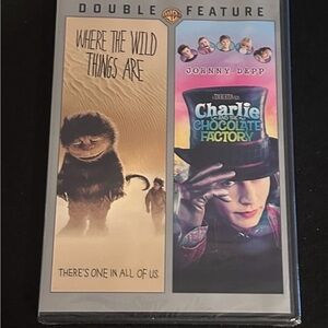 Where The Wild Things Are + Charlie & The Chocolate Factory Brand New 2 Disc DVD